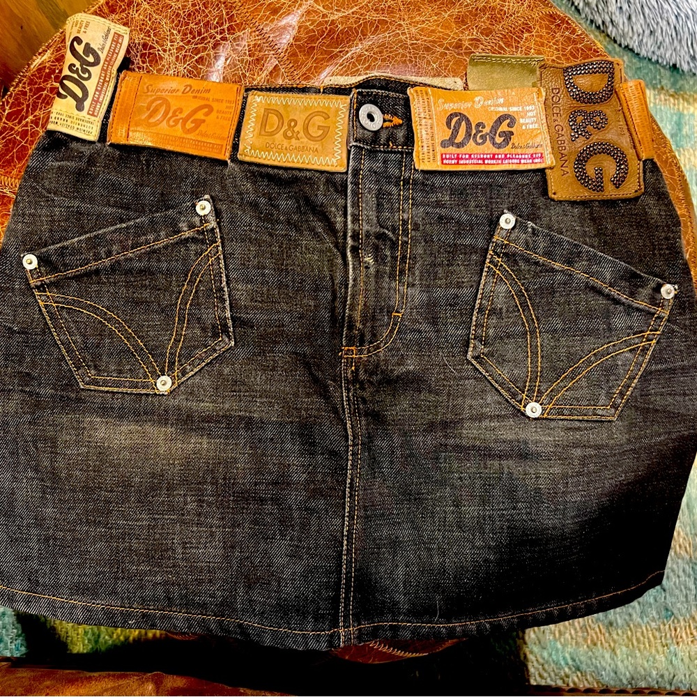 Dolce and Gabbana Jean mini skirt